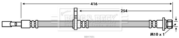 BORG & BECK Тормозной шланг BBH7601